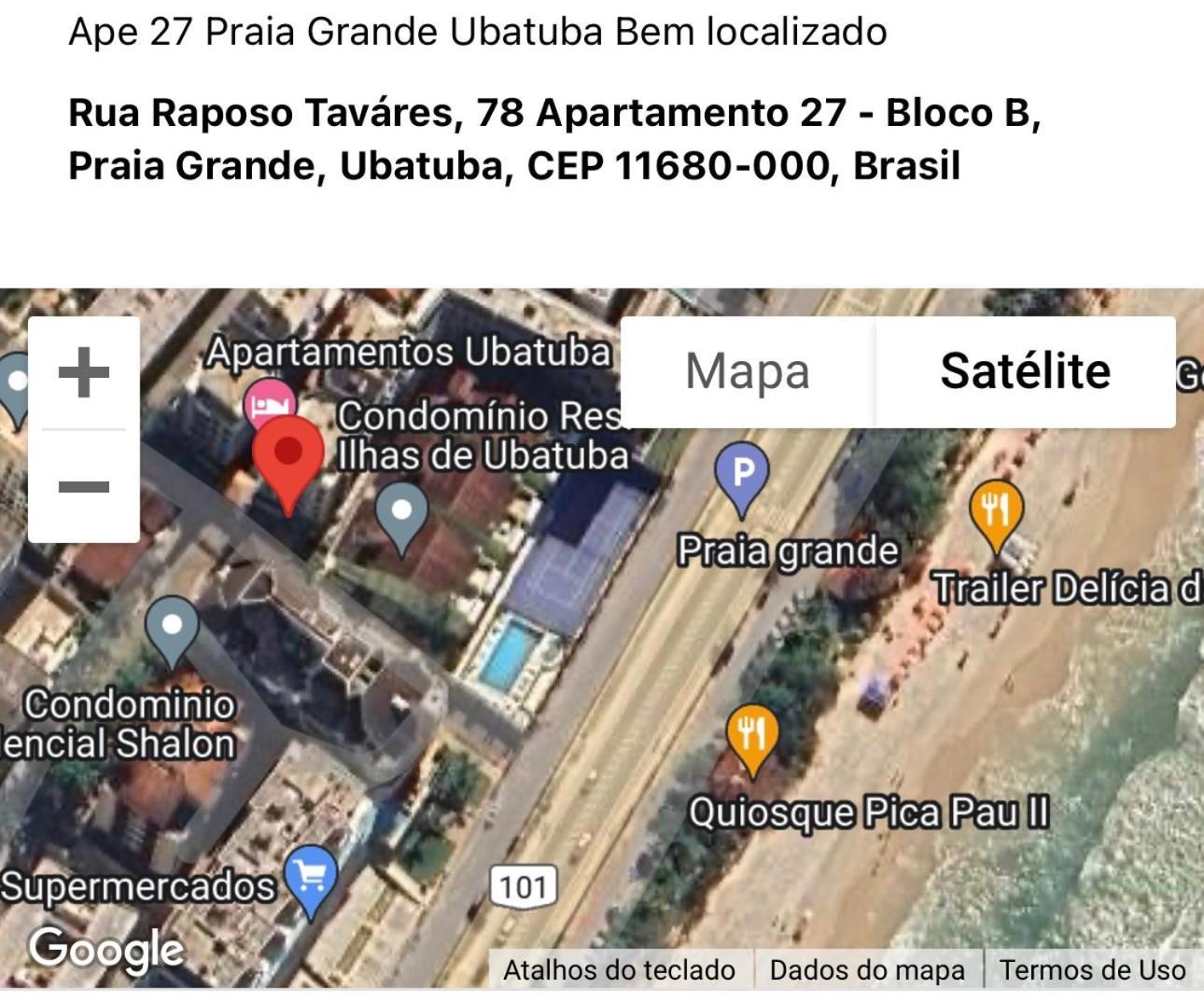 Ape 27 Praia Grande Ubatuba Bem Localizado Bagian luar foto